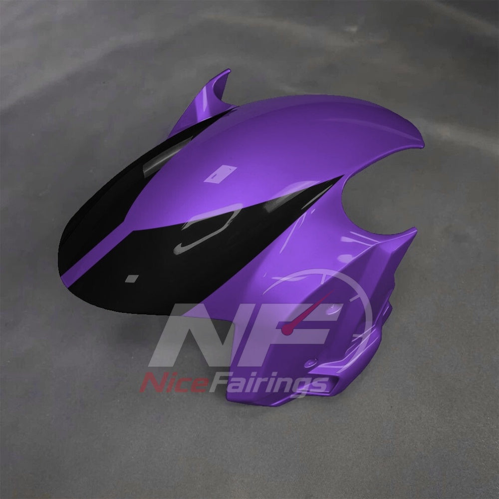 For BMW S1000RR 2025-2026 Purple Black Motorcycle Fairing Kit with Aftermarket Body Panels | NiceFairings - front angle image