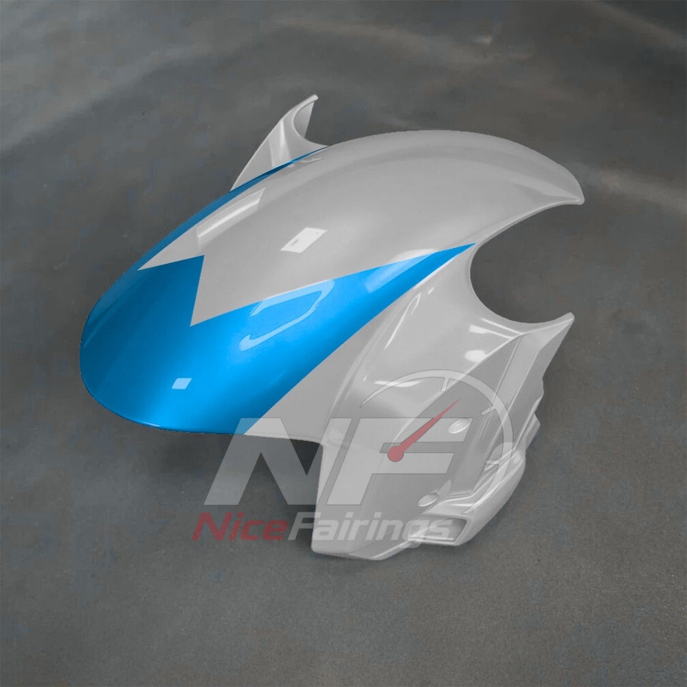 For BMW S1000RR 2025-2026 Blue Black Painted ABS Fairings with Complete Replacement Bodywork | NiceFairings - front angle image