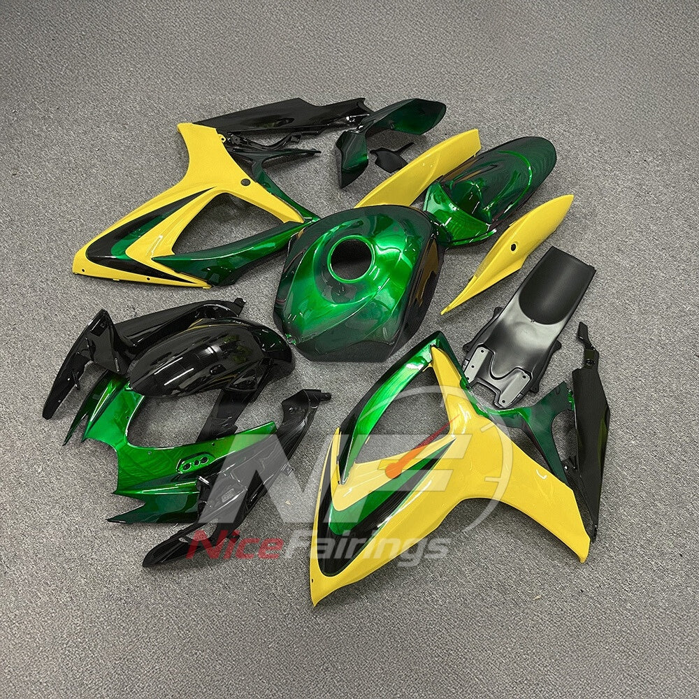 For Suzuki GSXR600 GSXR750 K6 2006-2007 Motorcycle Fairing Kit Gray Body Panels | NiceFairings - front angle image