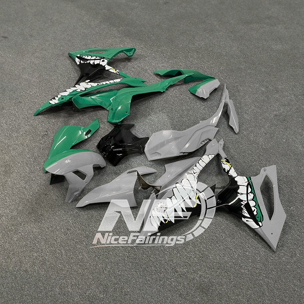 For BMW S1000RR 2019-2022 Track Edition Full Fairing Kit, Painted ABS Motorcycle Plastics | NiceFairings - front angle image
