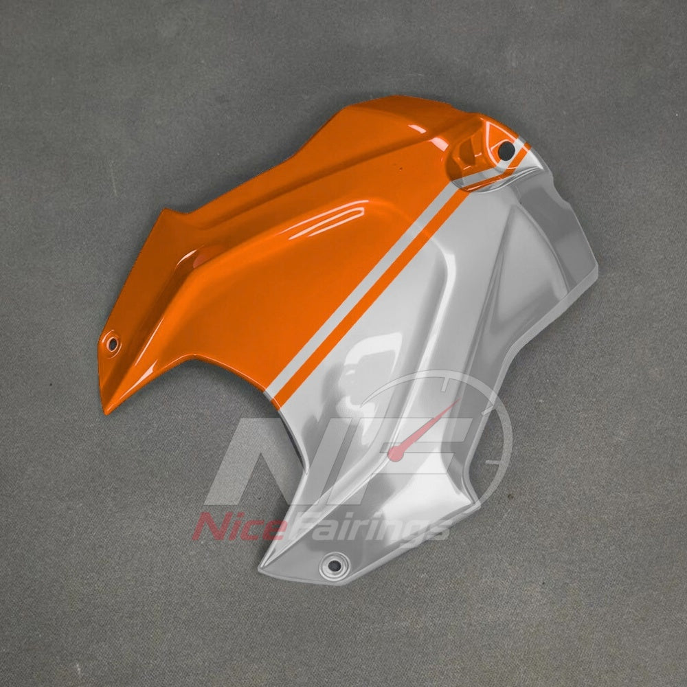 For BMW S1000RR 2025-2026 Orange Black Custom Fairings with ABS Sportbike Plastics and Full Body Kit | NiceFairings - front angle image
