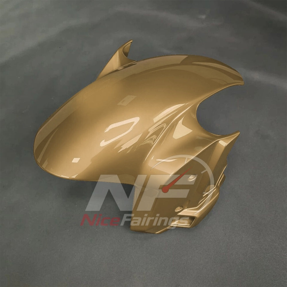 For BMW S1000RR 2025-2026 Yellow Black Sportbike Fairing Set with Custom Painted Plastics | NiceFairings - front angle image