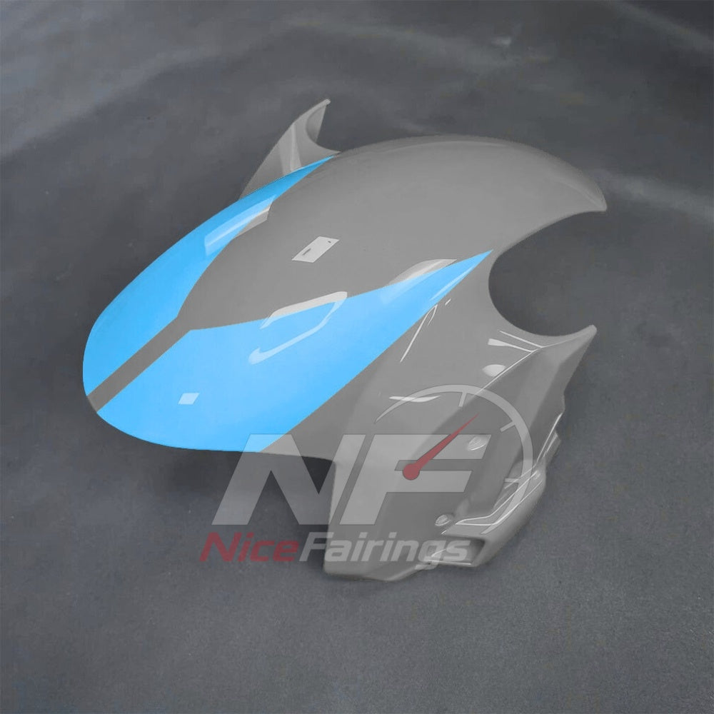 For BMW S1000RR 2025-2026 Blue Black ABS Fairing Kit with Painted Bodywork and Replacement Panels | NiceFairings - front angle image