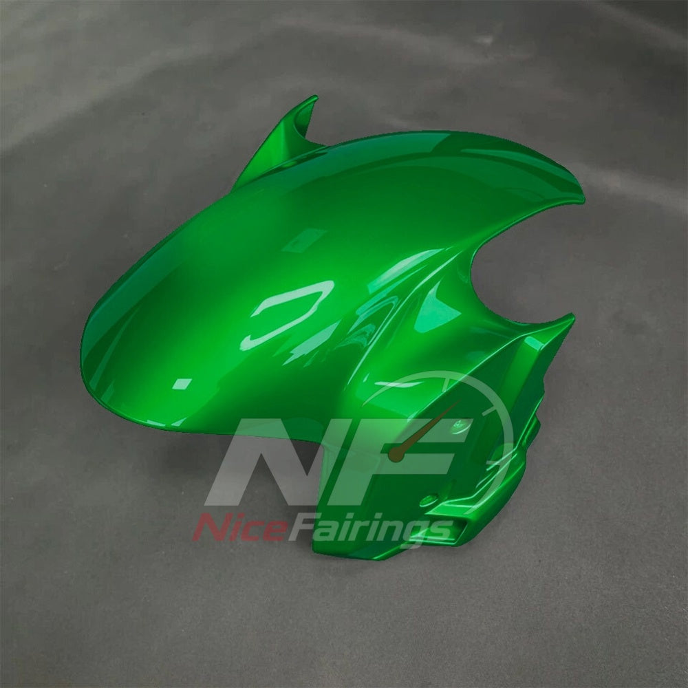 For BMW S1000RR 2025-2026 Green Black ABS Body Kit with Street and Track Fairing Panels | NiceFairings - front angle image