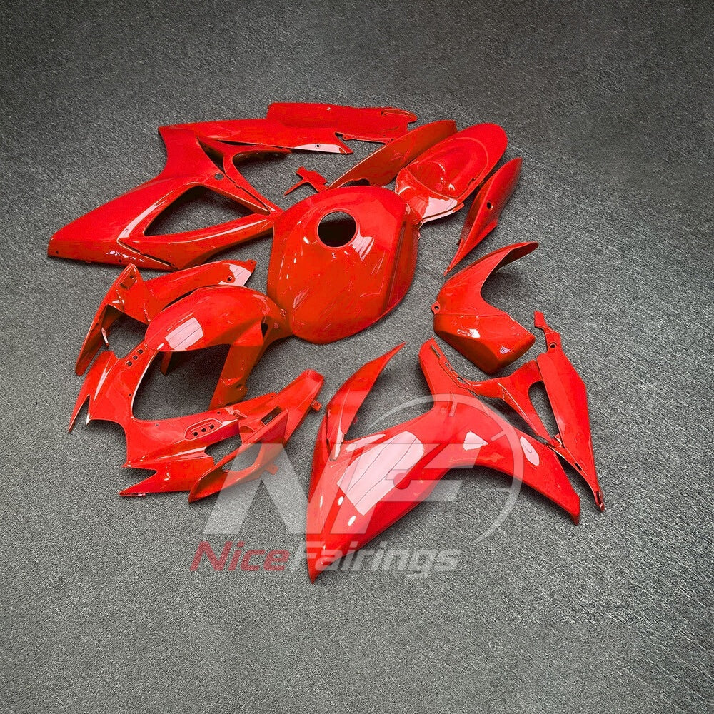 For Suzuki GSXR600 GSXR750 K6 2006-2007 Motorcycle Fairing Kit Gray Red Body Panels | NiceFairings - front angle image