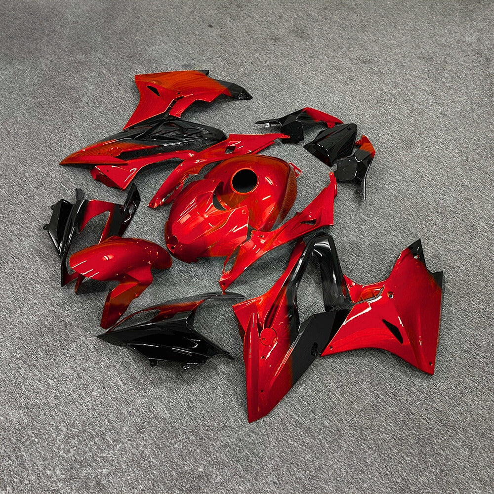 For BMW S1000RR 2017-2018 Stealth Black Tank Cover Edition Custom Fairings, ABS Replacement Plastics Full Body Kit | NiceFairings - front angle image