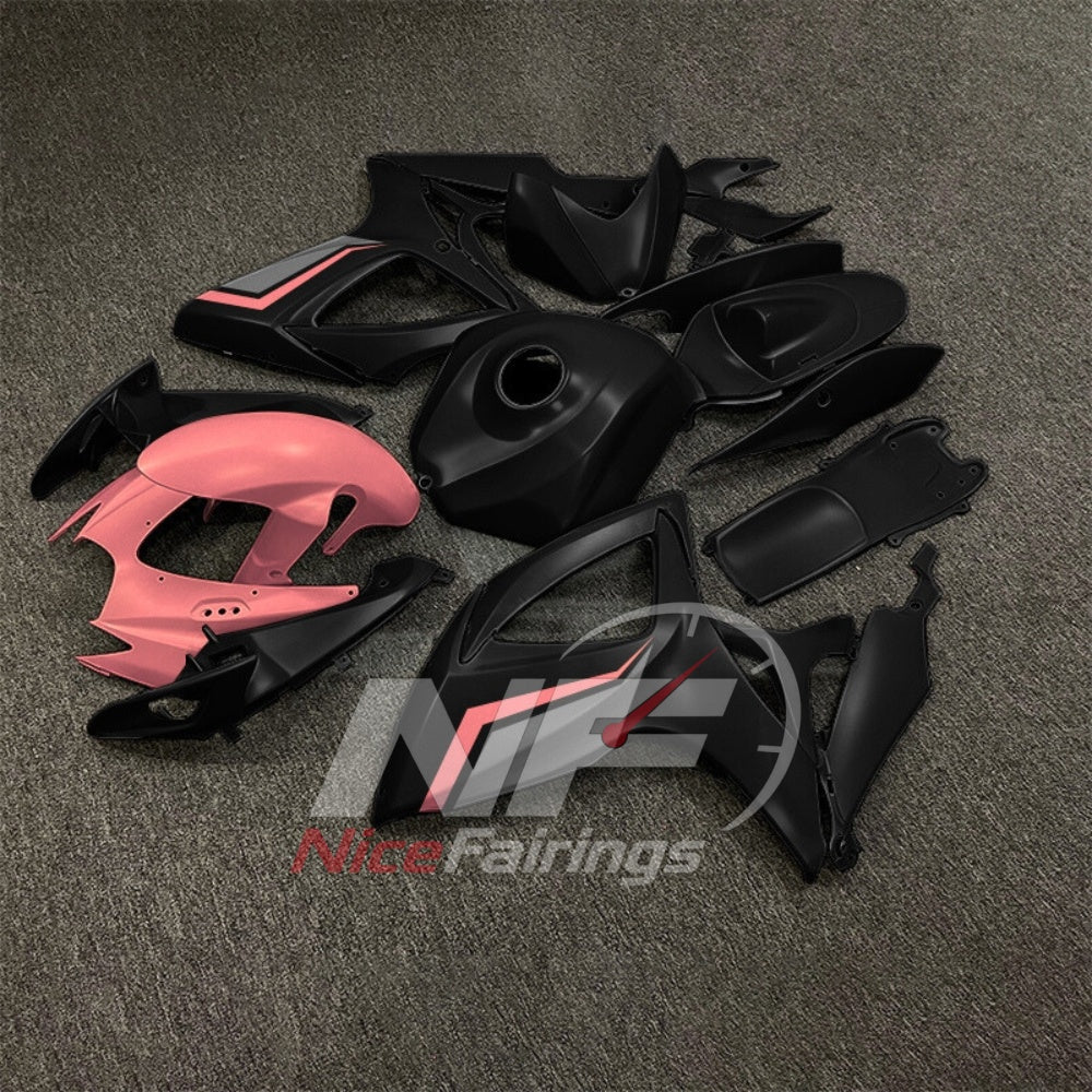 For Suzuki GSXR600 GSXR750 K6 2006-2007 Painted ABS Fairings Black Gray Complete Bodywork | NiceFairings - front angle image