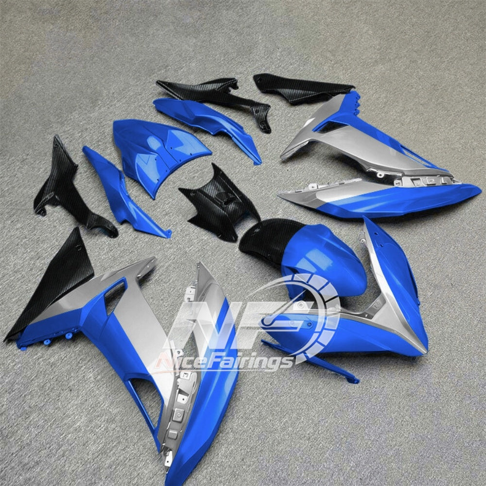 Ninja 650 ER-6F 2017-2019 Custom Painted Fairings Style 34 | NiceFairings - front angle image