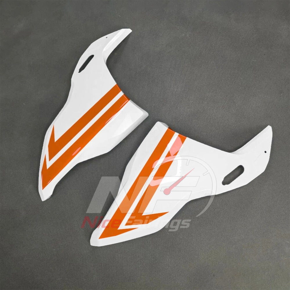 For BMW S1000RR 2025-2026 Orange Black Sportbike Fairing Set with Custom Painted Plastics | NiceFairings - front angle image
