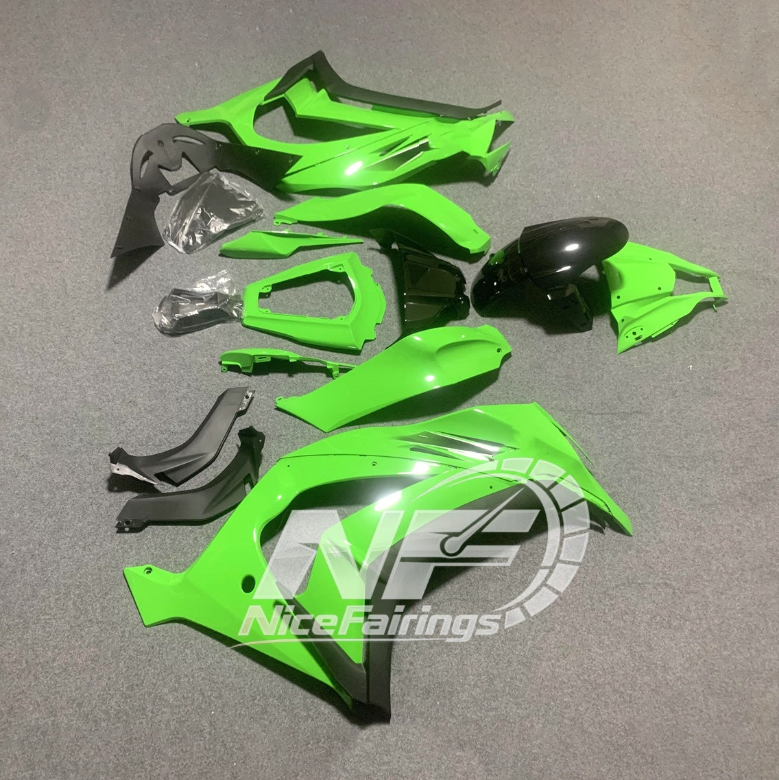 For Ninja ZX10R 2011-2015 Full Motorcycle Bodywork Kit | NiceFairings - front angle image