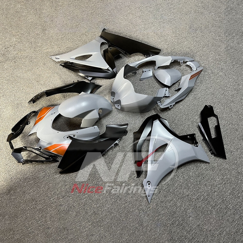 For Suzuki GSX-R1000 K17 17-26 Custom Fairings Orange Black ABS Sportbike Plastics | NiceFairings - front angle image