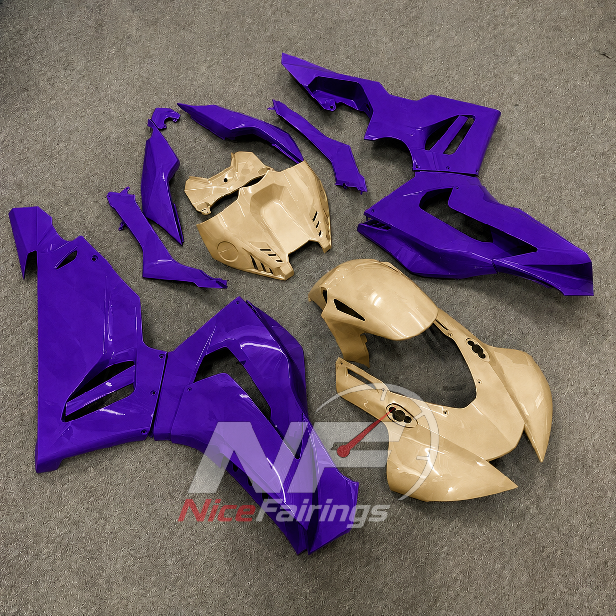 Purple Gold ABS fairing kit for Honda CBR1000RR-R 2020-2023, design D50-P30 - image 2