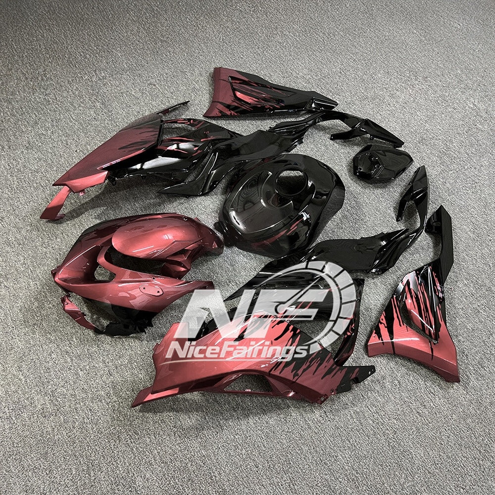 For Kawasaki ZX6R 636 2024-2025 Painted Motorcycle Bodywork Grey Red Premium Edition | NiceFairings - front angle image
