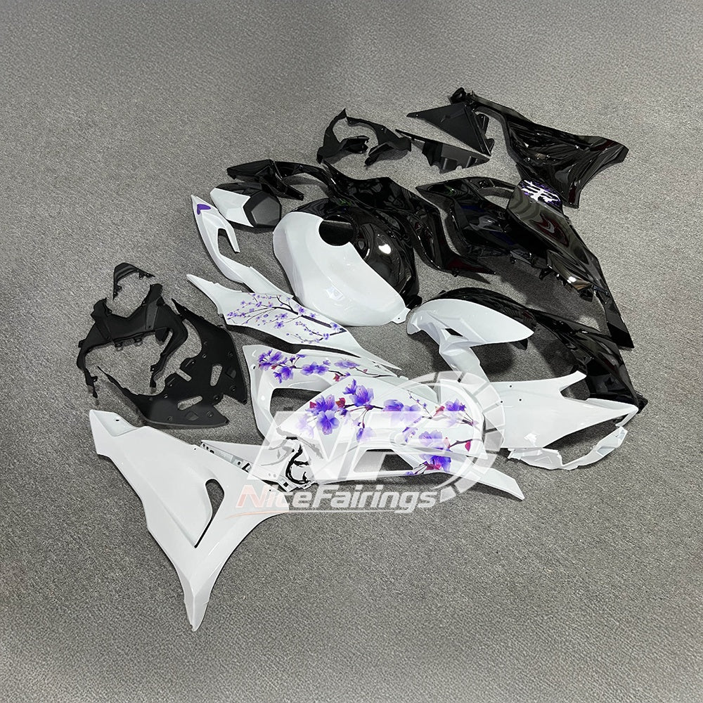 For Kawasaki ZX6R 636 2024-2025 ABS Fairing Kit Green Black Signature Edition | NiceFairings - front angle image