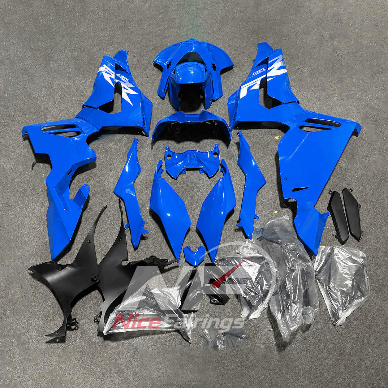 Blue Black ABS fairing kit for Honda CBR1000RR-R 2020-2023, design A-P01 - image 2