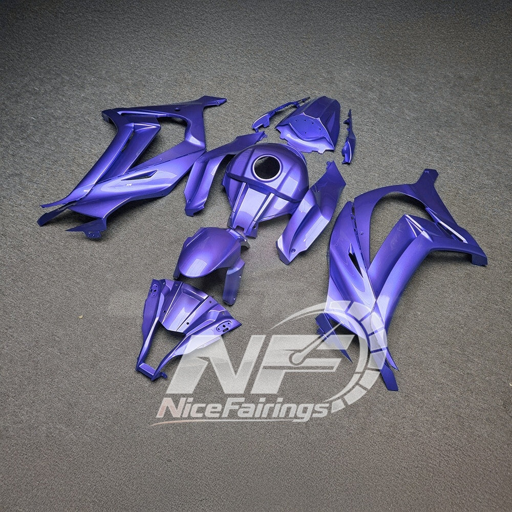 KAWASAKI ZX10R 2011-2015 Race Style Fairing Plastics | NiceFairings - front angle image