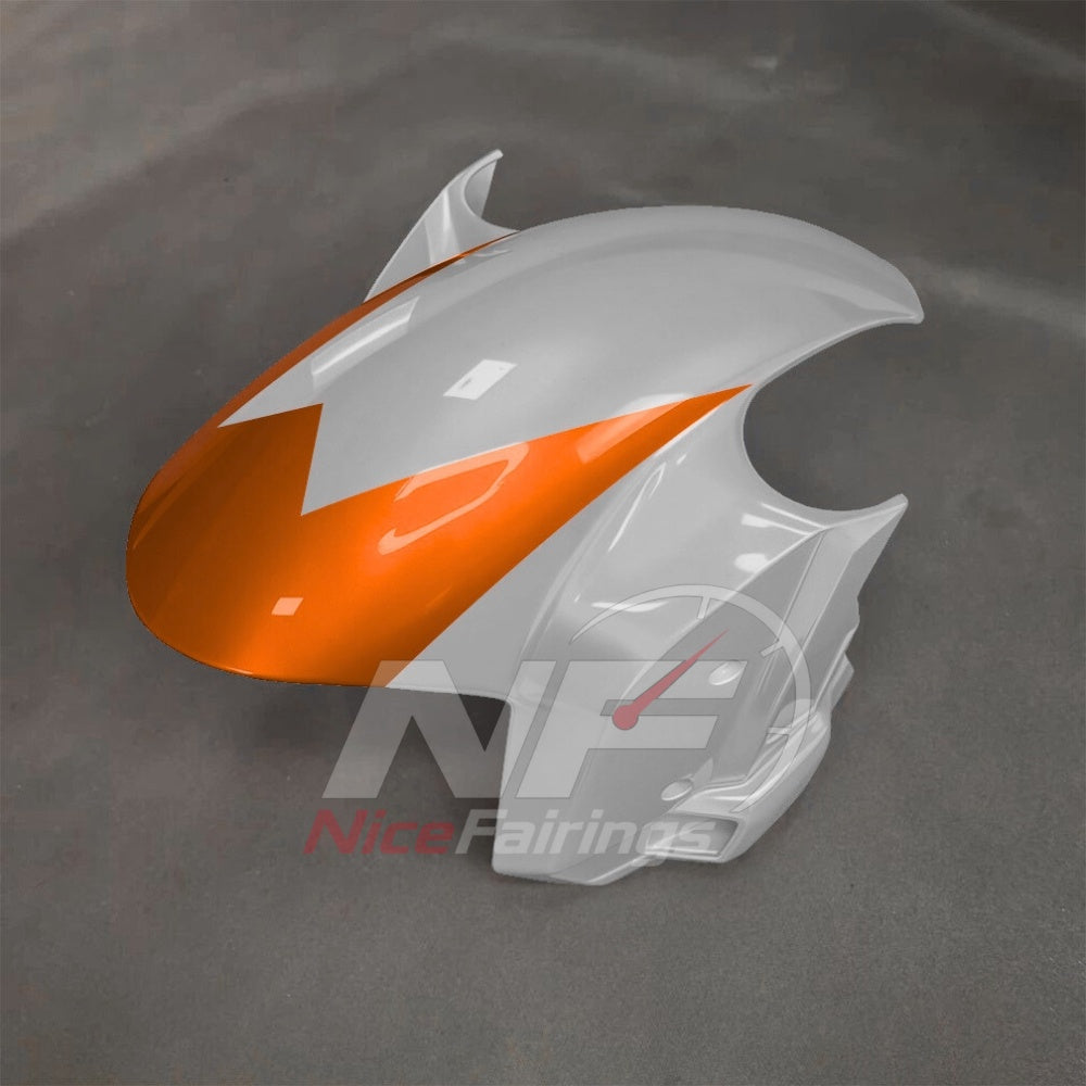 For BMW S1000RR 2025-2026 Orange Black ABS Body Kit with Street and Track Fairing Panels | NiceFairings - front angle image