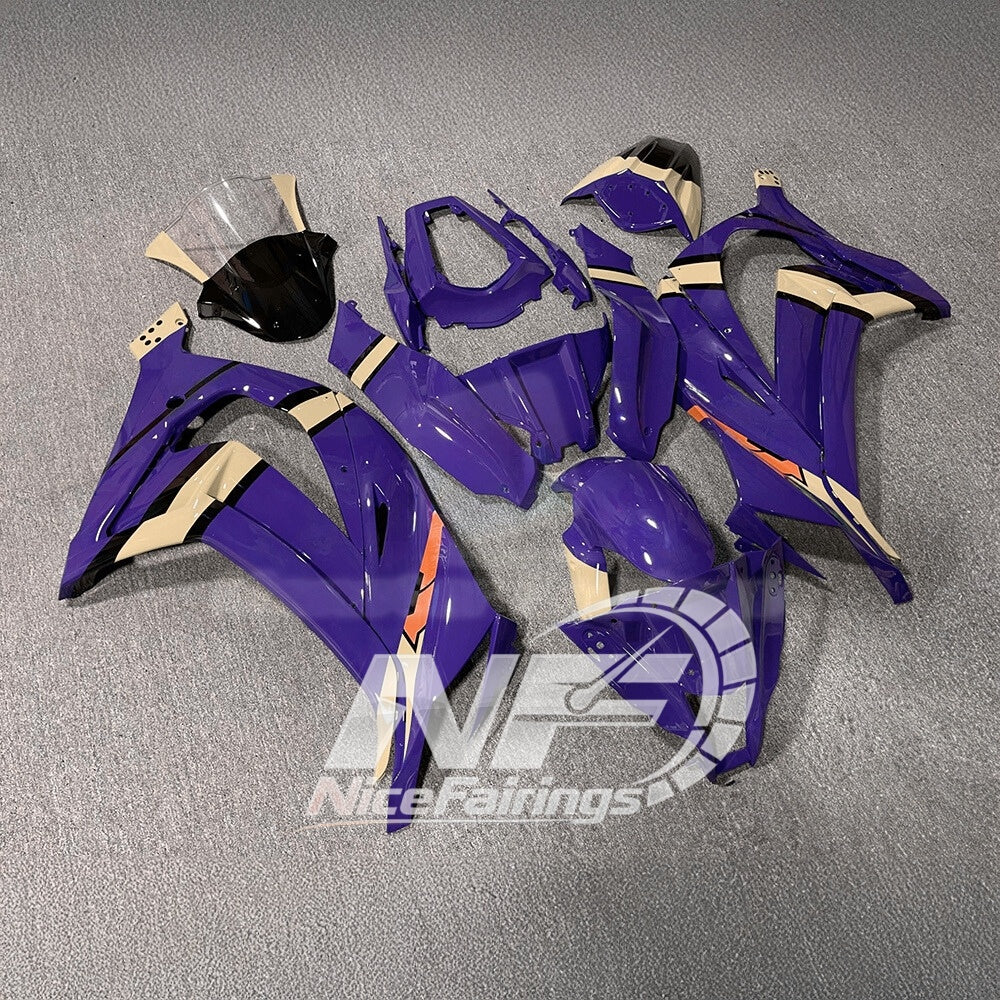 For KAWASAKI ZX10R 2011-2015 Custom Sportbike Fairings | NiceFairings - front angle image