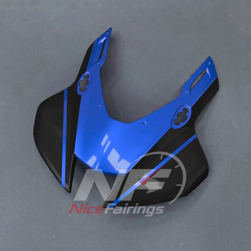 For Honda CBR1000RR-R SP 2024-2026 Blue Black Sportbike Fairing Set with Custom Painted Plastics | NiceFairings - front angle image