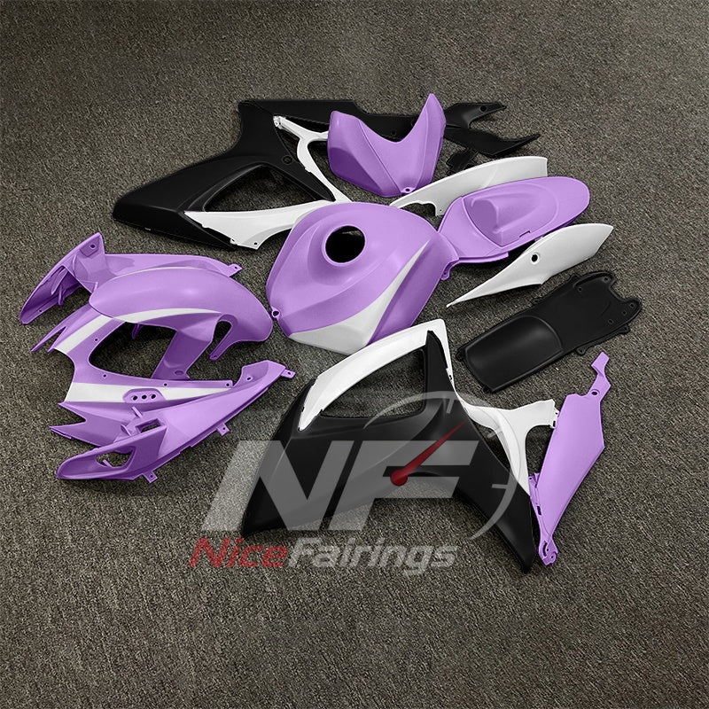 For Suzuki GSXR600 GSXR750 K6 2006-2007 Painted ABS Fairings Black Complete Bodywork | NiceFairings - front angle image