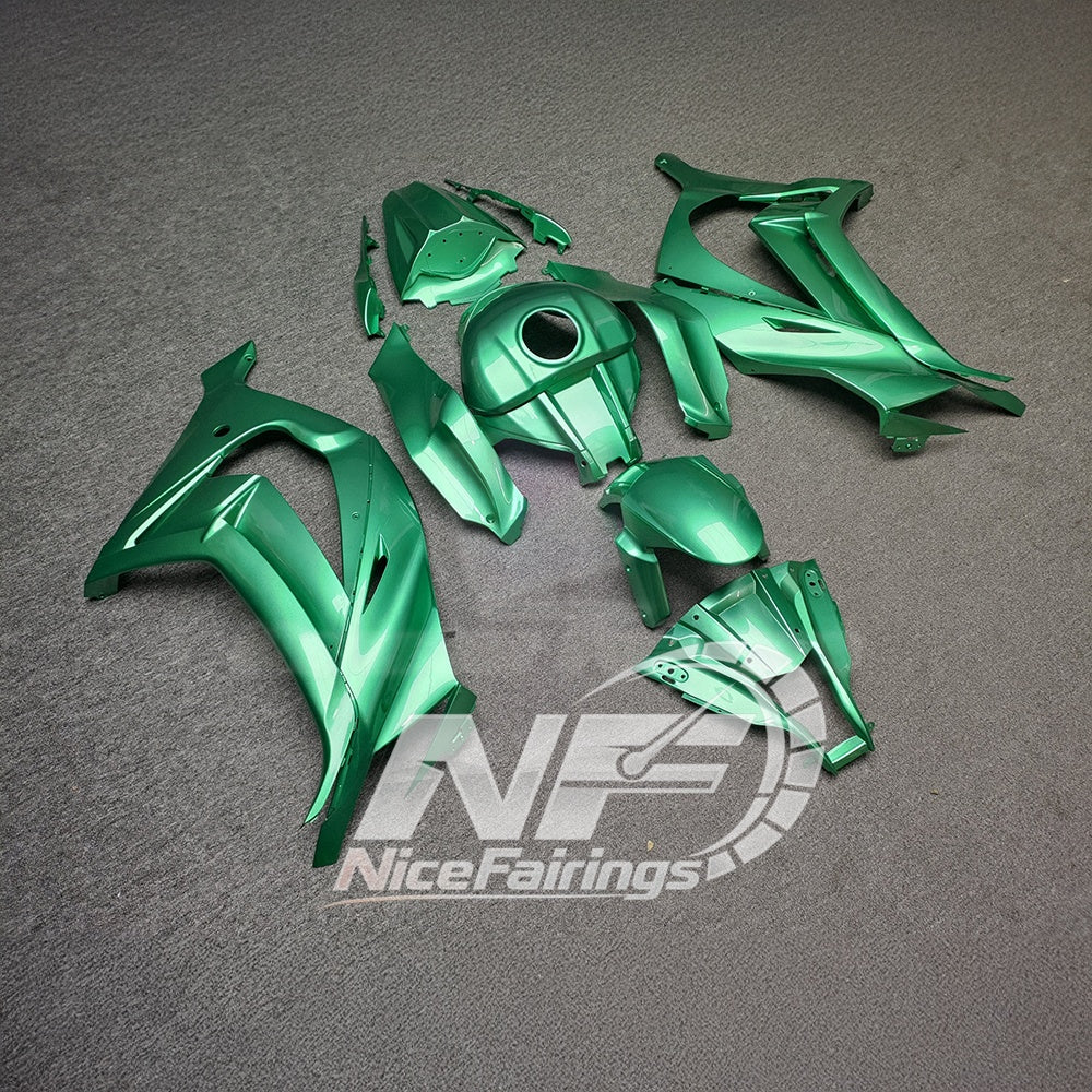 KAWASAKI Ninja ZX10R 2011-2015 Injection Molded Fairings Set | NiceFairings - front angle image