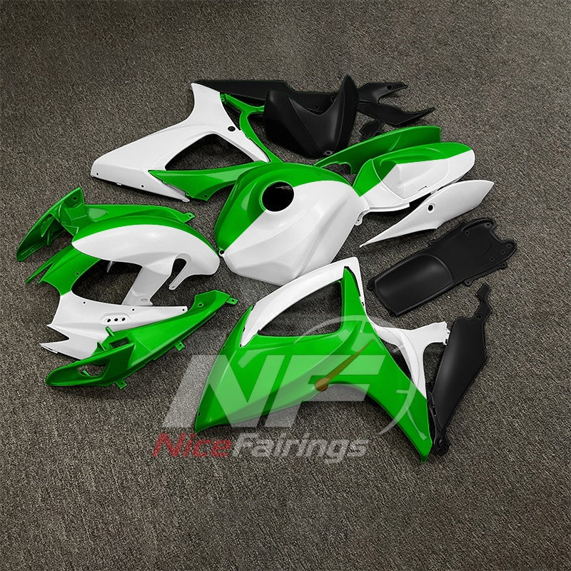 For Suzuki GSXR600 GSXR750 K6 2006-2007 ABS Fairing Kit Gray Painted Bodywork | NiceFairings - front angle image