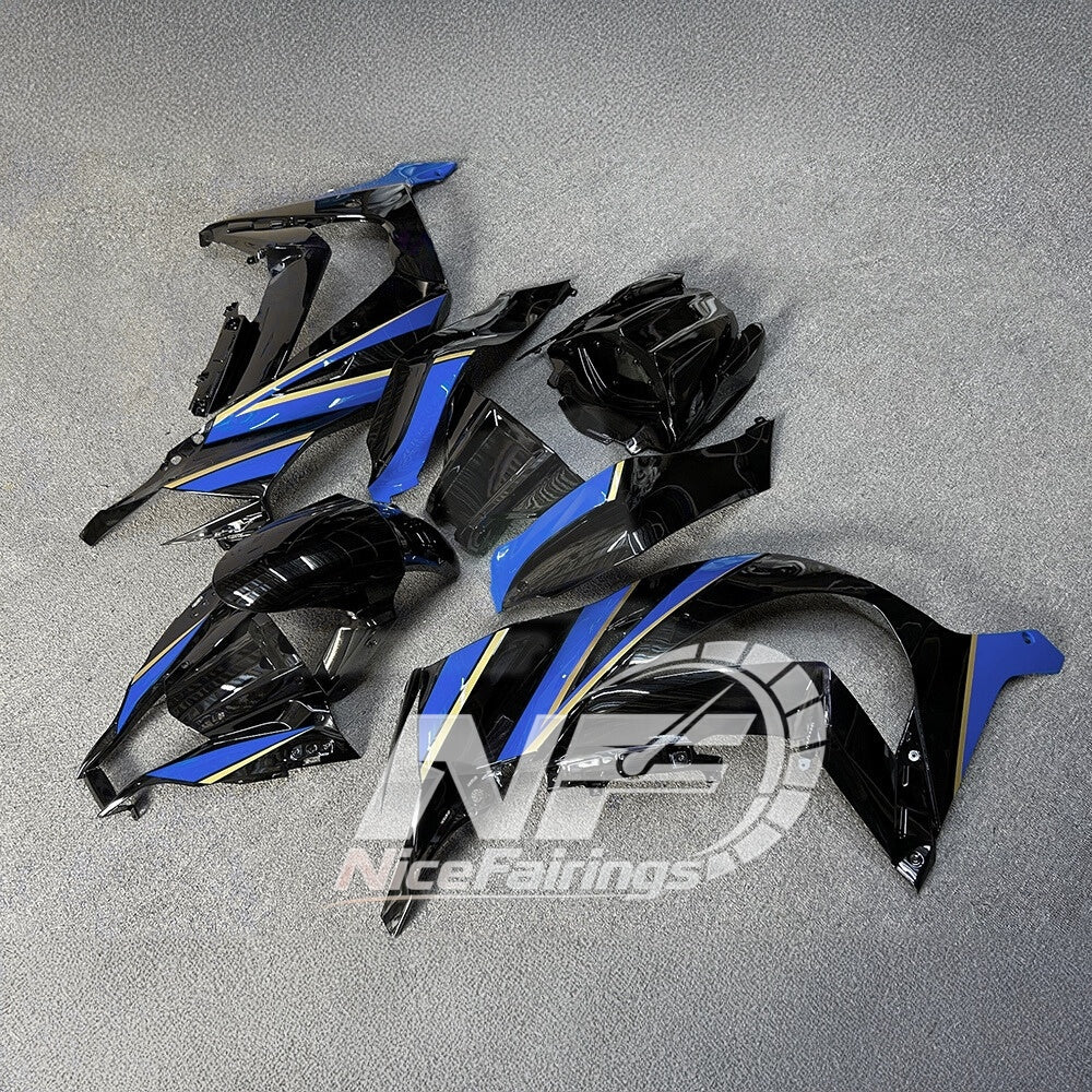 For KAWASAKI ZX10R 2011-2015 Custom Sportbike Fairings | NiceFairings - front angle image
