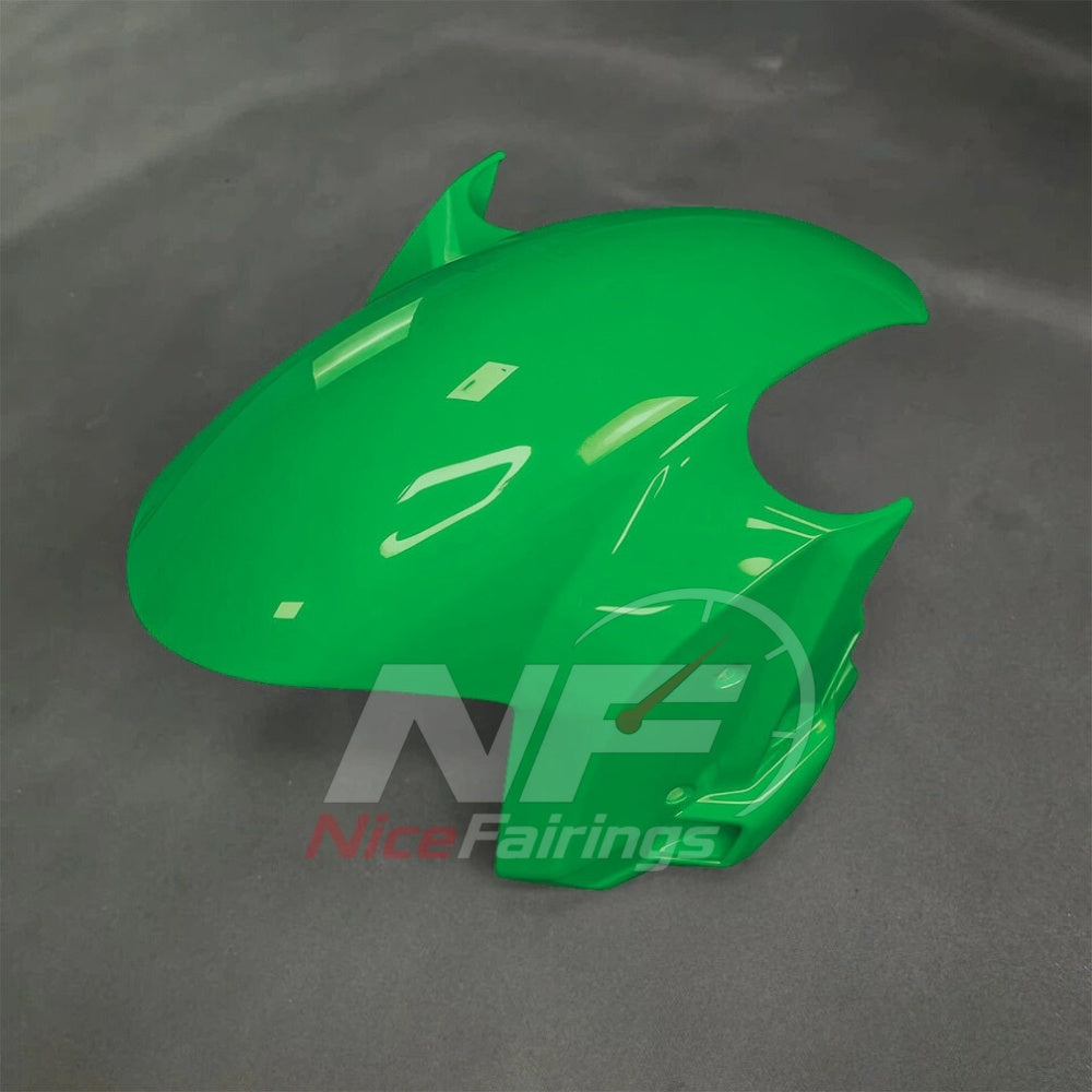 For BMW S1000RR 2025-2026 Green Black Custom Fairings with ABS Sportbike Plastics and Full Body Kit | NiceFairings - front angle image