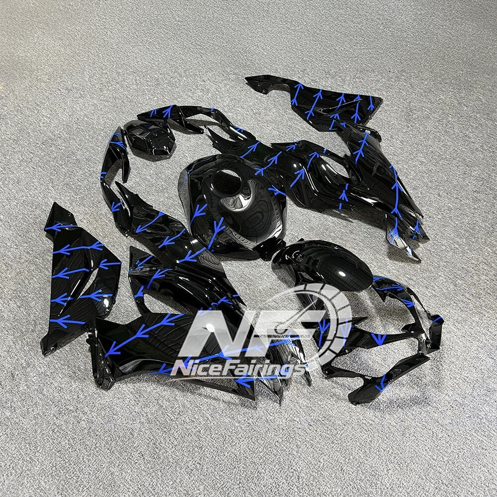 For Kawasaki Ninja ZX6R 636 2019-2023 Sportbike Plastics Track Edition Signature Edition | NiceFairings - front angle image