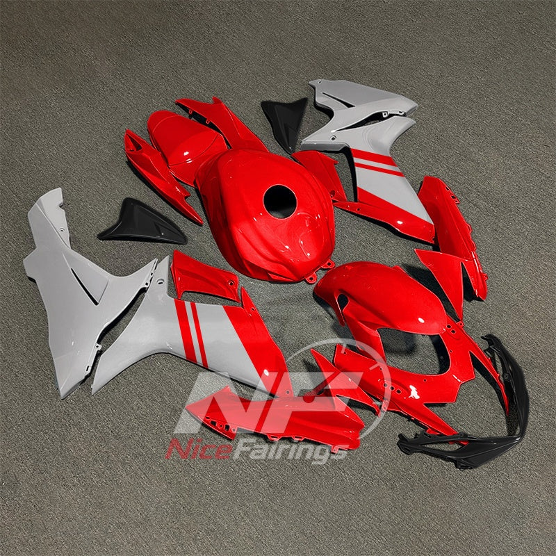 For Suzuki GSXR600 GSXR750 K11 2011-2016 Motorcycle Fairing Kit Red Black Body Panels | NiceFairings - front angle image