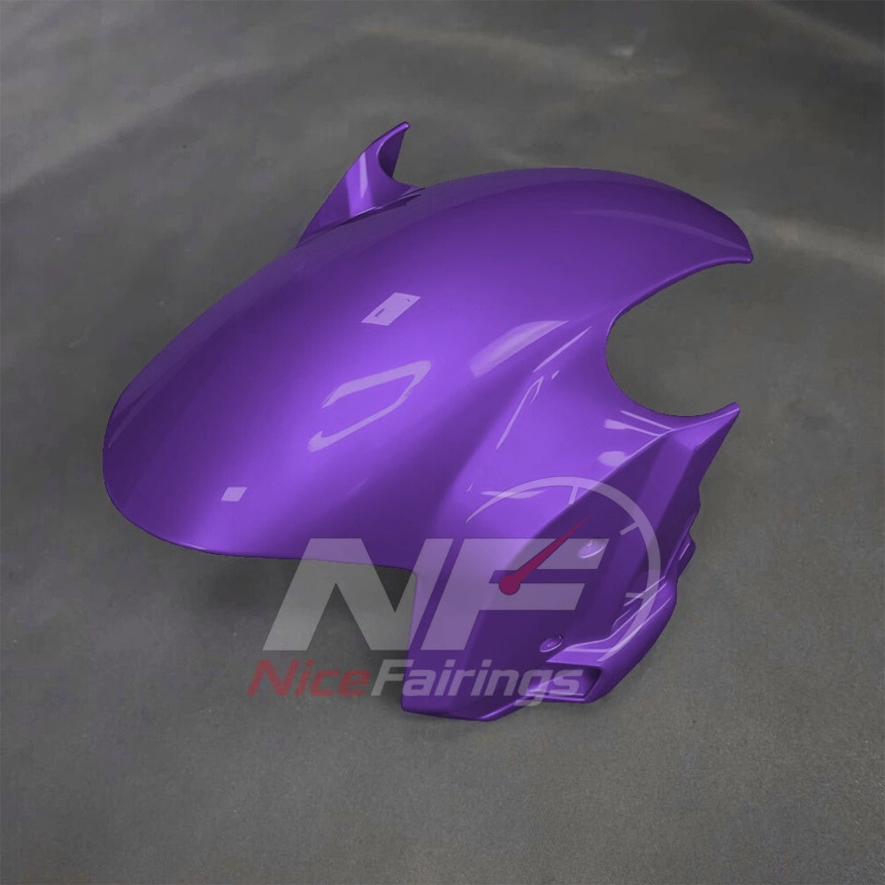 For BMW S1000RR 2025-2026 Purple Black ABS Body Kit with Street and Track Fairing Panels | NiceFairings - front angle image