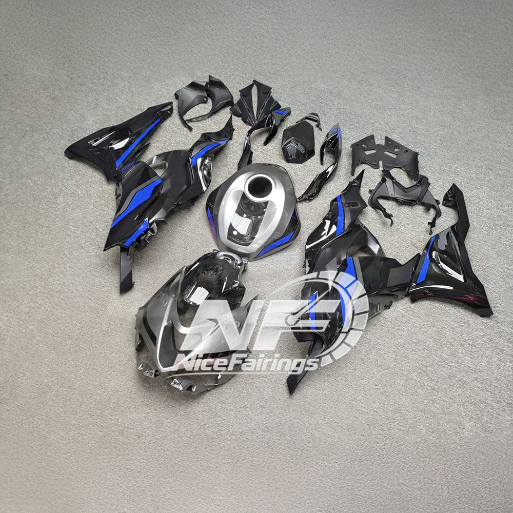 For Kawasaki Ninja ZX-6R 636 2024-2025 Custom Fairings Lime Green Tank Cover | NiceFairings - front angle image