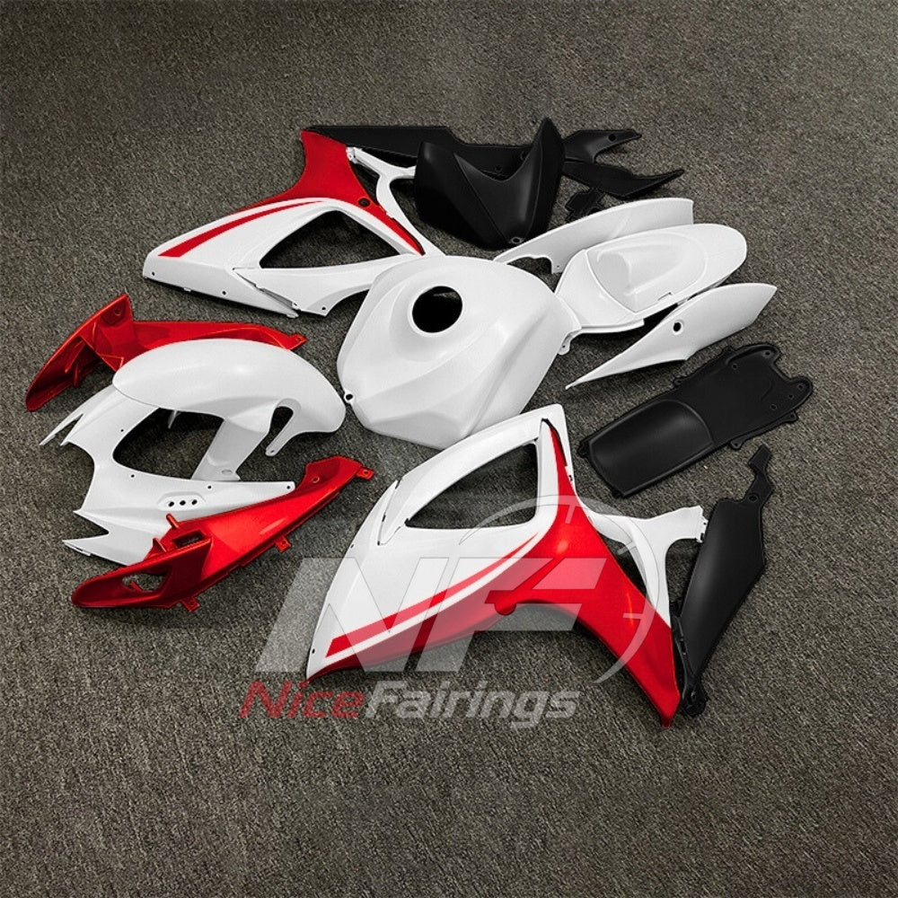 For Suzuki GSXR600 GSXR750 K6 2006-2007 Painted ABS Fairings Gray Complete Bodywork | NiceFairings - front angle image