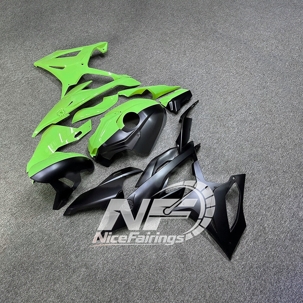 For BMW S1000RR 2019-2022 Blue White Full Fairing Kit, Painted ABS Motorcycle Plastics | NiceFairings - front angle image