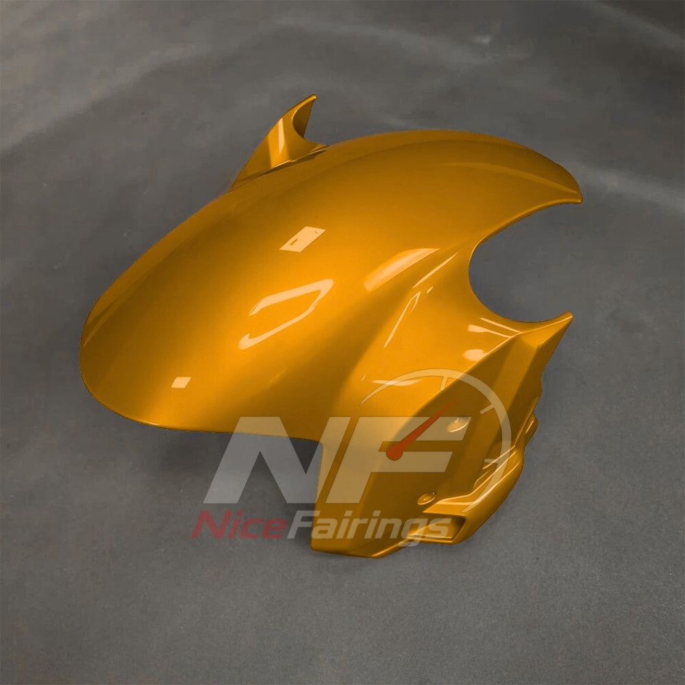 For BMW S1000RR 2025-2026 Yellow Black Custom Fairings with ABS Sportbike Plastics and Full Body Kit | NiceFairings - front angle image