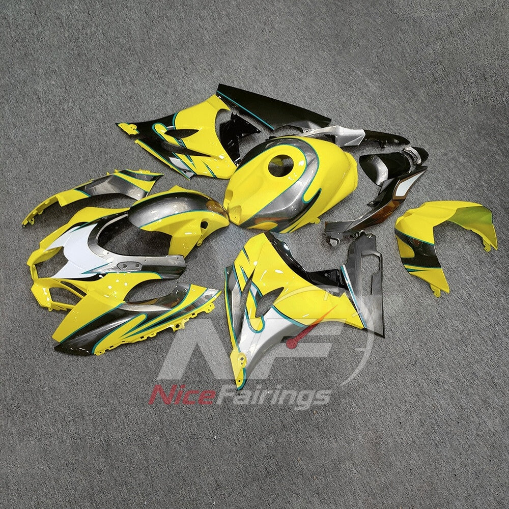 For Suzuki GSX-R1000 K17 17-26 Custom Fairings Yellow ABS Sportbike Plastics | NiceFairings - front angle image