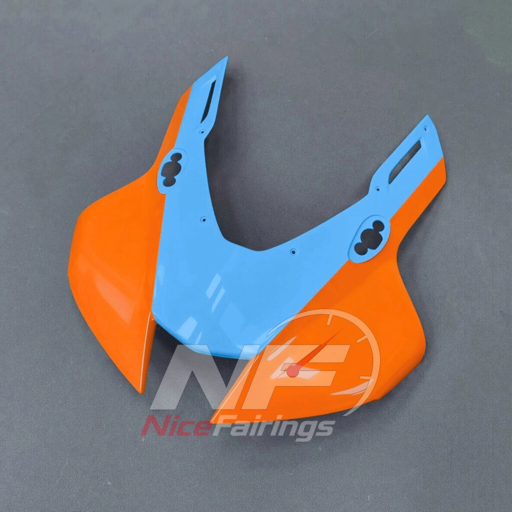 For Honda CBR1000RR-R 2024-2026 Orange Black Custom Fairings with ABS Sportbike Plastics and Full Body Kit | NiceFairings - front angle image