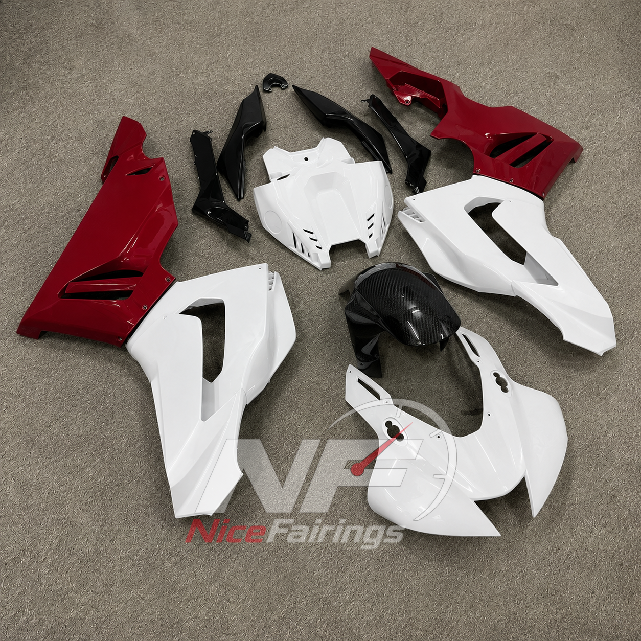 White Red ABS fairing kit for Honda CBR1000RR-R 2020-2023, design D26-P03 - image 2