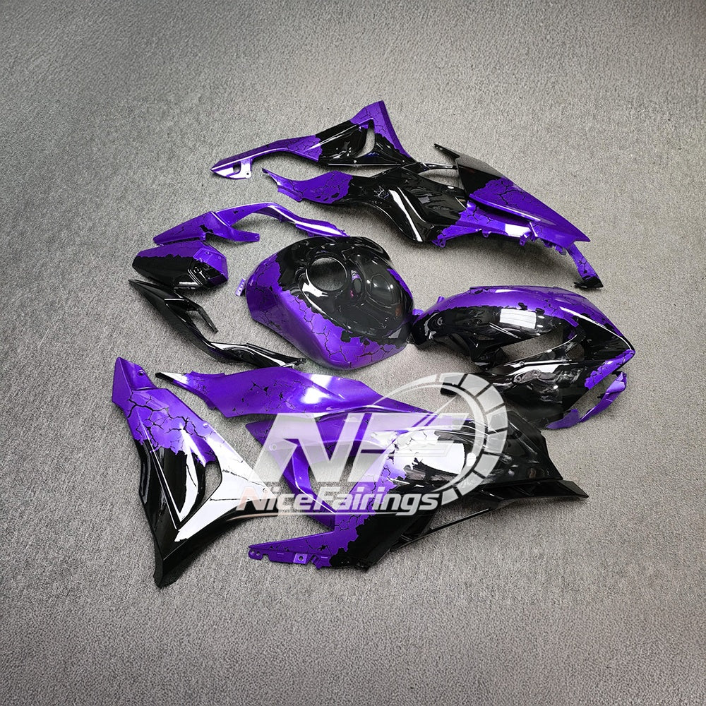 For Kawasaki Ninja ZX-6R 636 2024-2025 Custom Fairings White Blue Special Edition | NiceFairings - front angle image