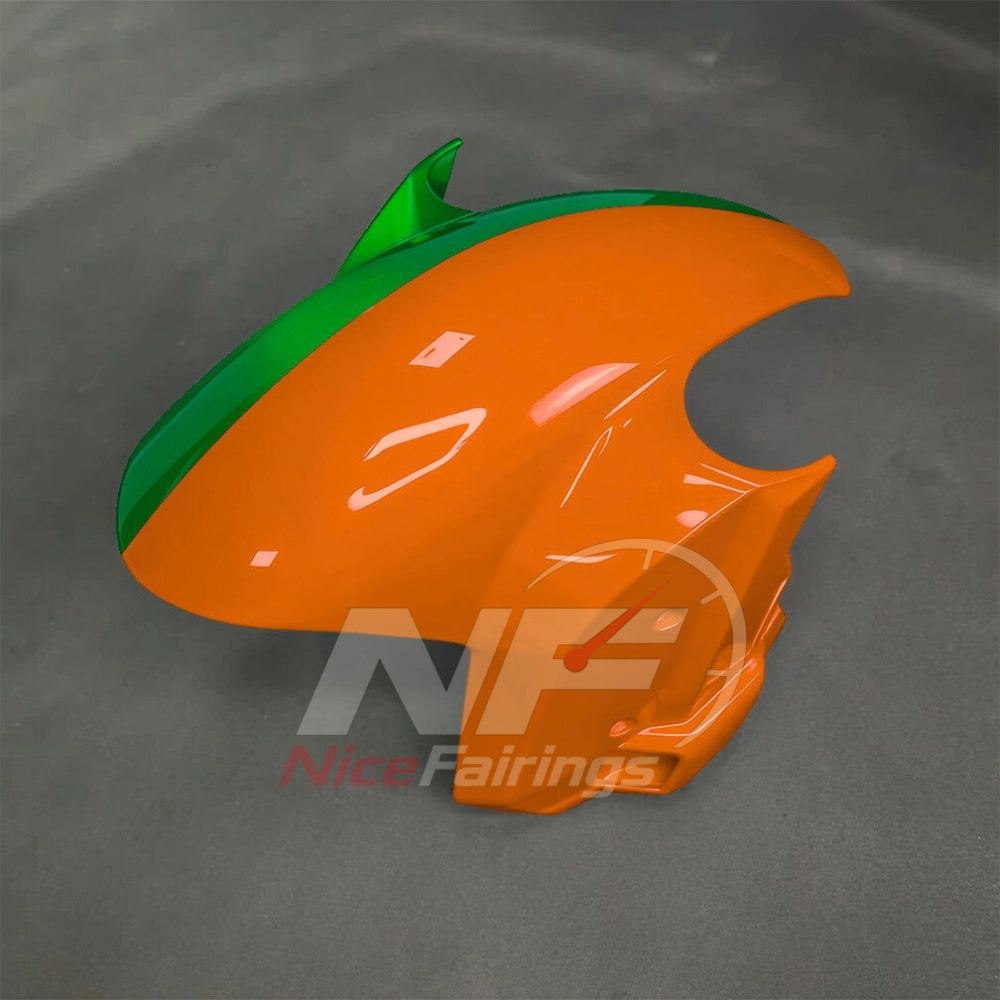 For BMW S1000RR 2025-2026 Orange Black Motorcycle Fairing Kit with Aftermarket Body Panels | NiceFairings - front angle image