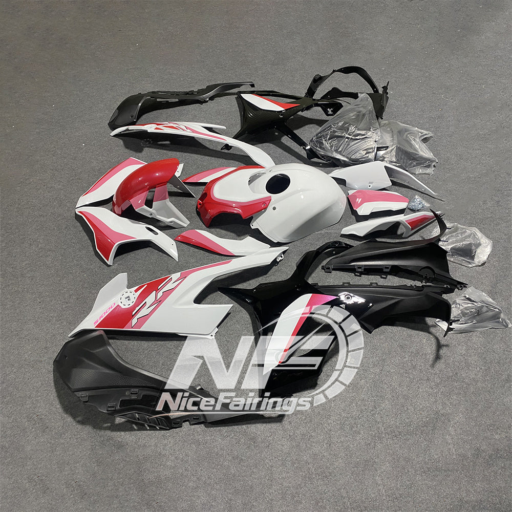 For BMW S1000RR 2019-2022 Custom Graphics Motorcycle Fairing Kit, Aftermarket ABS Body Panels | NiceFairings - front angle image