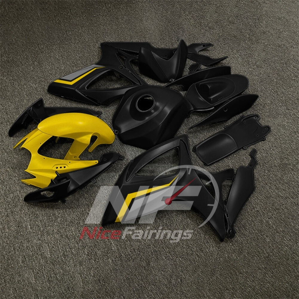For Suzuki GSXR600 GSXR750 K6 2006-2007 Motorcycle Fairing Kit Black Gray Body Panels | NiceFairings - front angle image