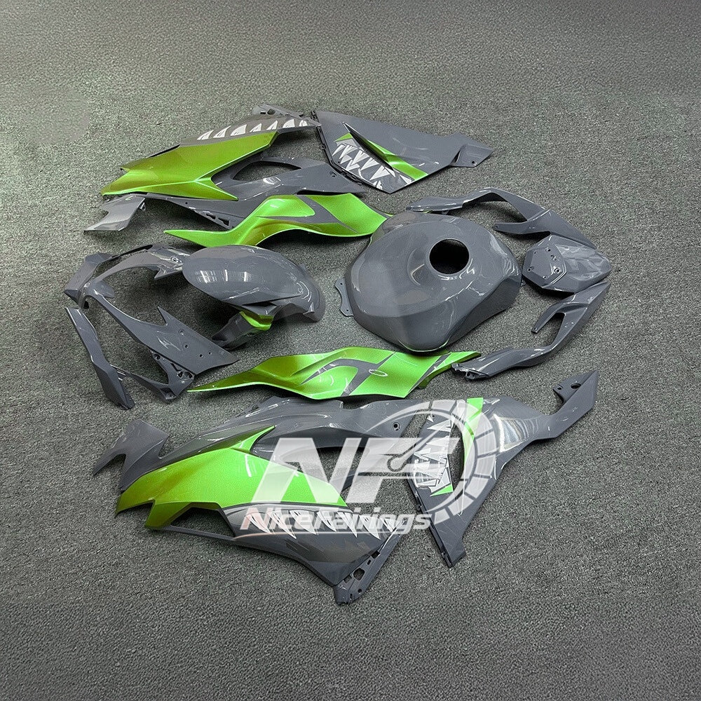 For Kawasaki ZX6R 636 2019-2023 Painted Motorcycle Bodywork Red Black Premium Edition | NiceFairings - front angle image