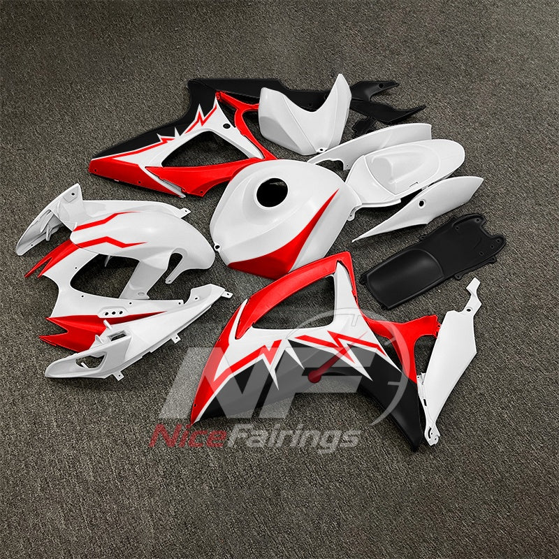 For Suzuki GSXR600 GSXR750 K6 2006-2007 ABS Fairing Kit Gray Painted Bodywork | NiceFairings - front angle image