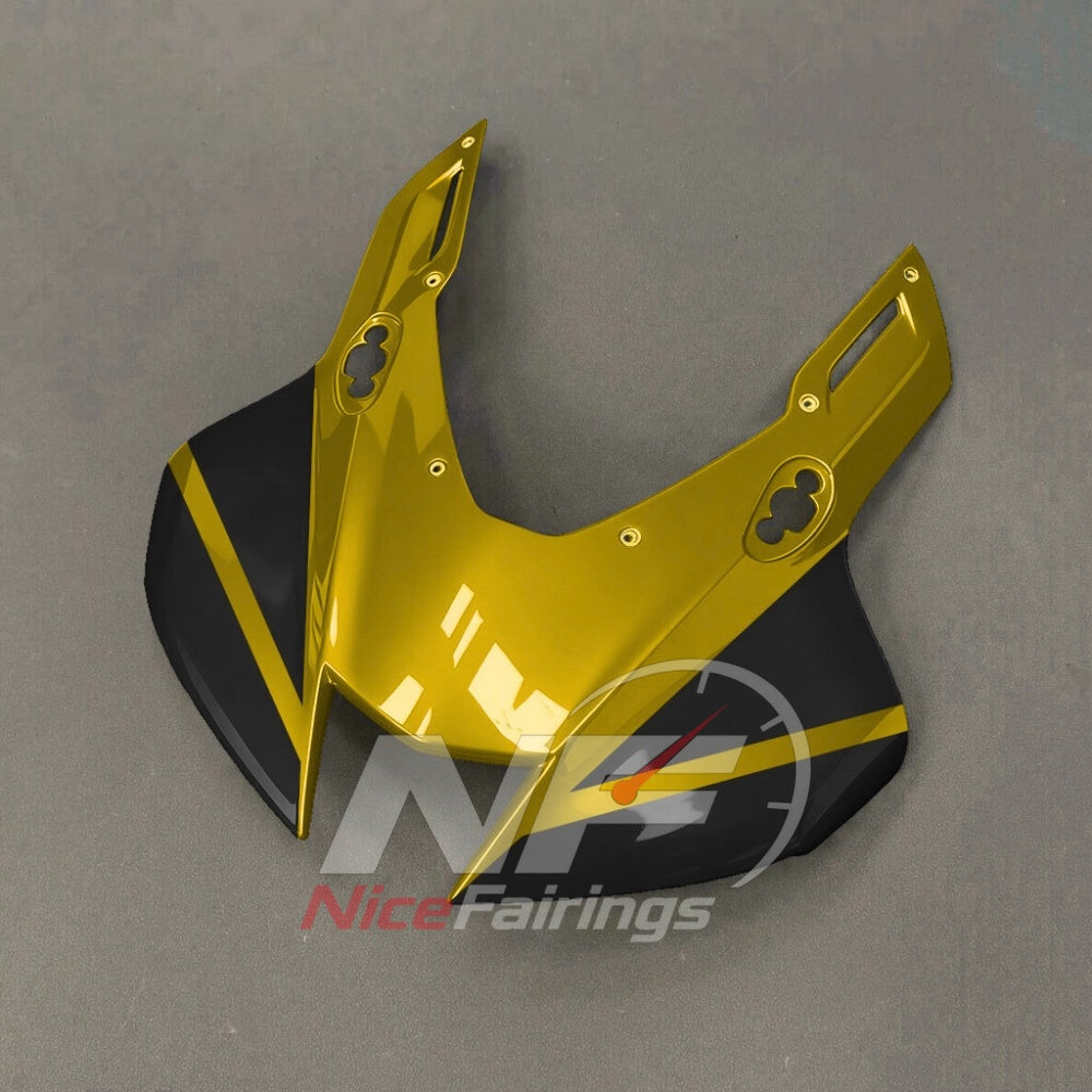 For Honda CBR1000RR-R SP 2024-2026 Yellow Black Sportbike Fairing Set with Custom Painted Plastics | NiceFairings - front angle image