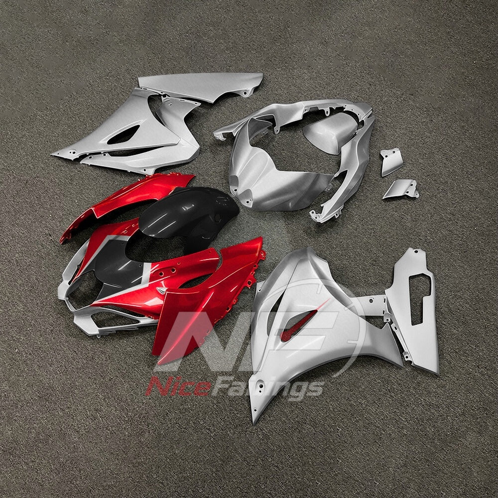For Suzuki GSX-R1000 K17 2017 2018-2026 Custom Fairings Red Black ABS Sportbike Plastics | NiceFairings - front angle image
