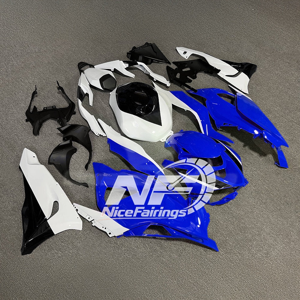 For Kawasaki ZX-6R 636 2024-2025 Replacement Fairing Set Matte Black Tank Cover | NiceFairings - front angle image