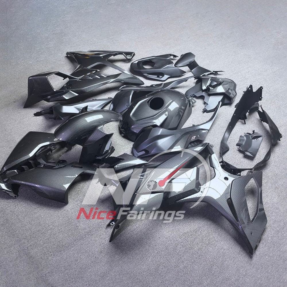 For BMW S1000RR 2025-2026 Red Black Custom Fairings with ABS Sportbike Plastics and Full Body Kit | NiceFairings - front angle image