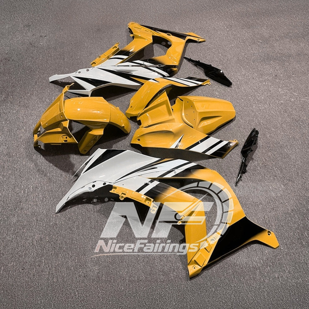 For KAWASAKI ZX10R 2011-2015 Custom Sportbike Fairings | NiceFairings - front angle image
