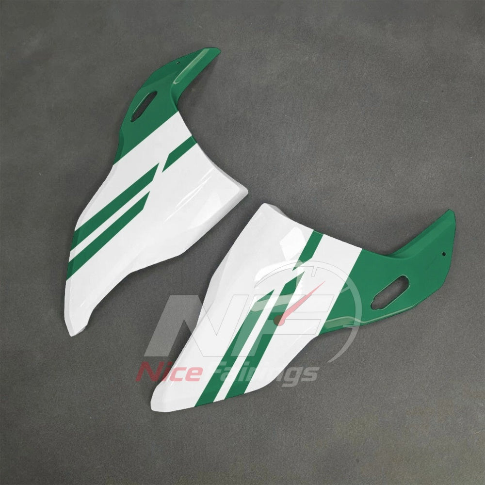 For BMW S1000RR 2025-2026 Green Black Custom Fairings with ABS Sportbike Plastics and Full Body Kit | NiceFairings - front angle image